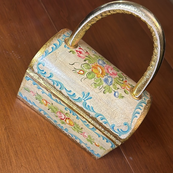 Vintage the Elaine Shop wooden purse - Picture 4 of 6